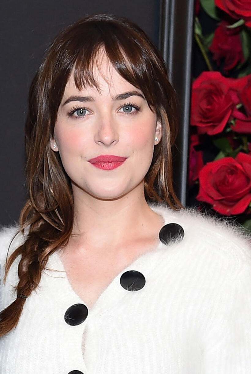 Dakota Johnson at the New York screening of "Fifty Shades Of Grey."