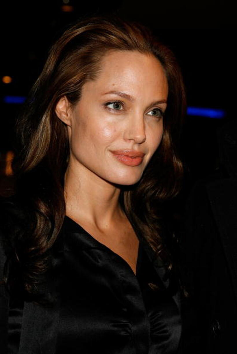 Angelina Jolie at the West Hollywood premiere of "God Grew Tired of Us."