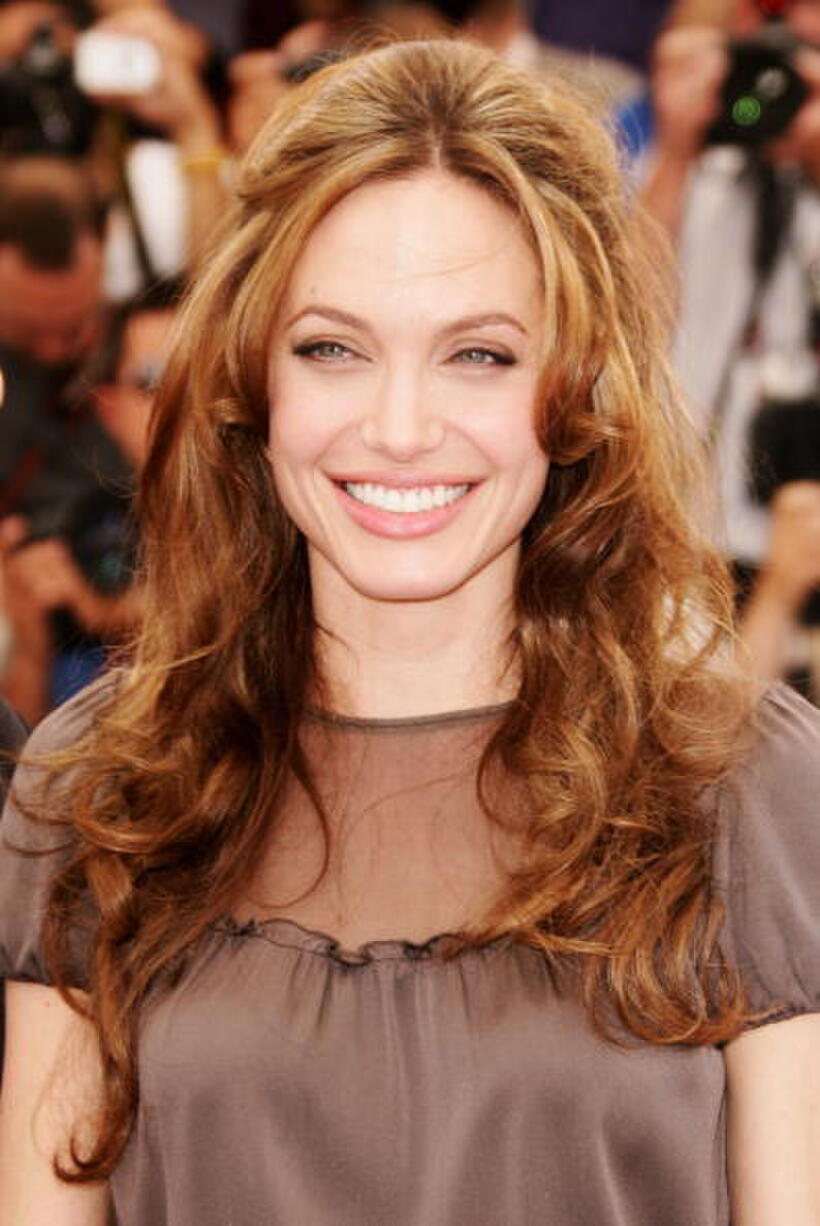 Angelina Jolie at a photocall in Cannes for "A Mighty Heart." 