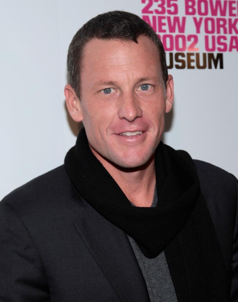 Lance Armstrong at the grand reopening of the New Museum hosted by Calvin Klein Collection.