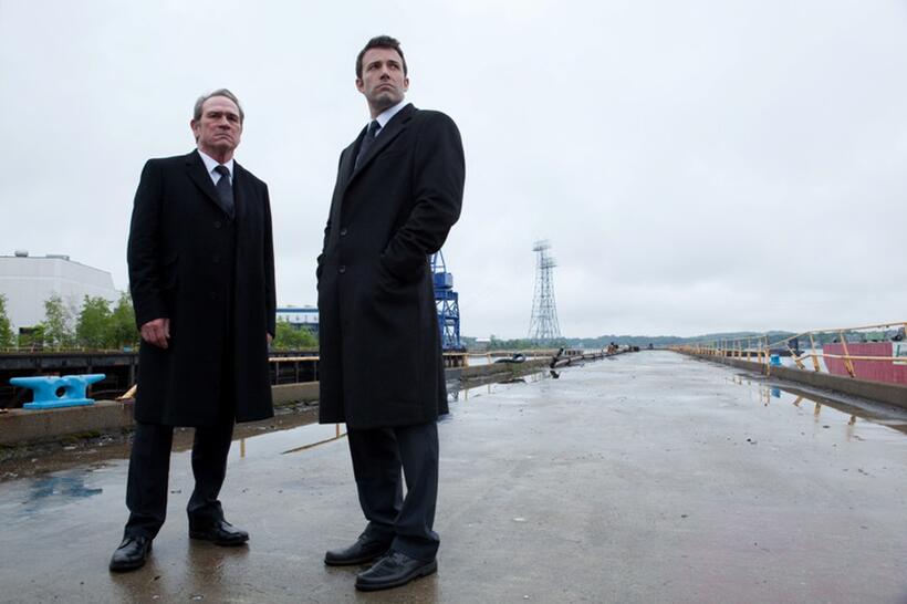 Ben Affleck as Bobbie Walker and Tommy Lee Jones as Gene McClary in "The Company Men."