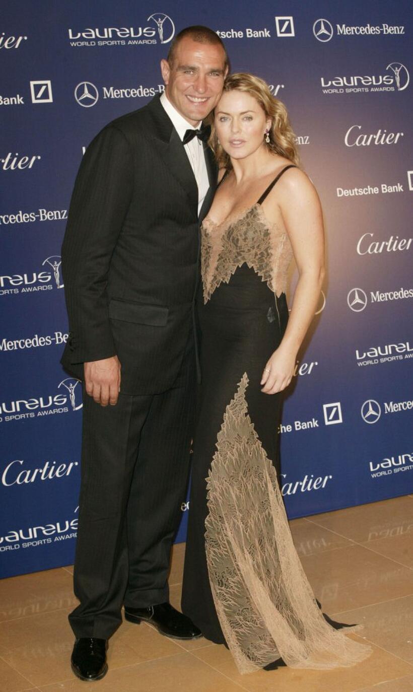 Vinnie Jones and Patsy Kensit at the Laureus 2003 World Sport Awards.