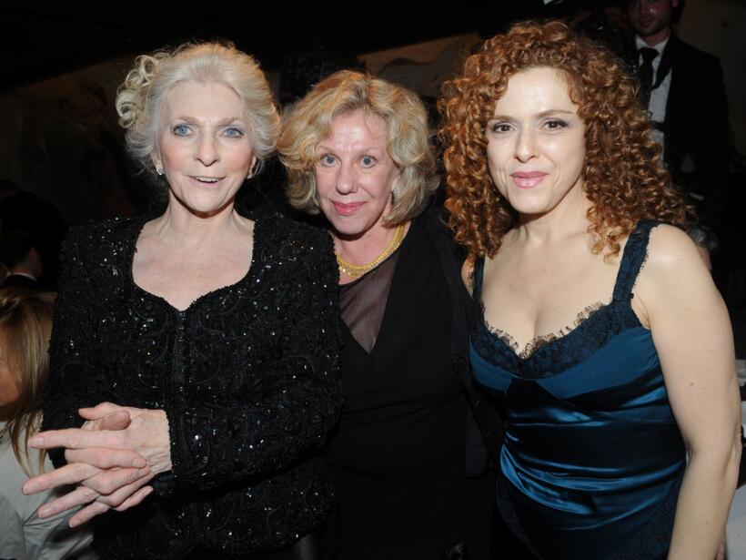 Judy Collins, Erica Jong and Bernadette Peters at the Collins' 70th birthday party.