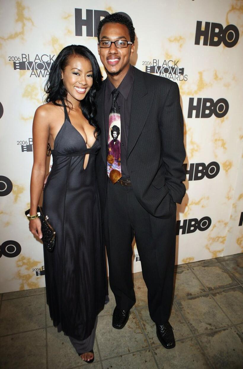 Denyce Lawton and Wesley Jonathan at the Black Movie Awards HBO after party.