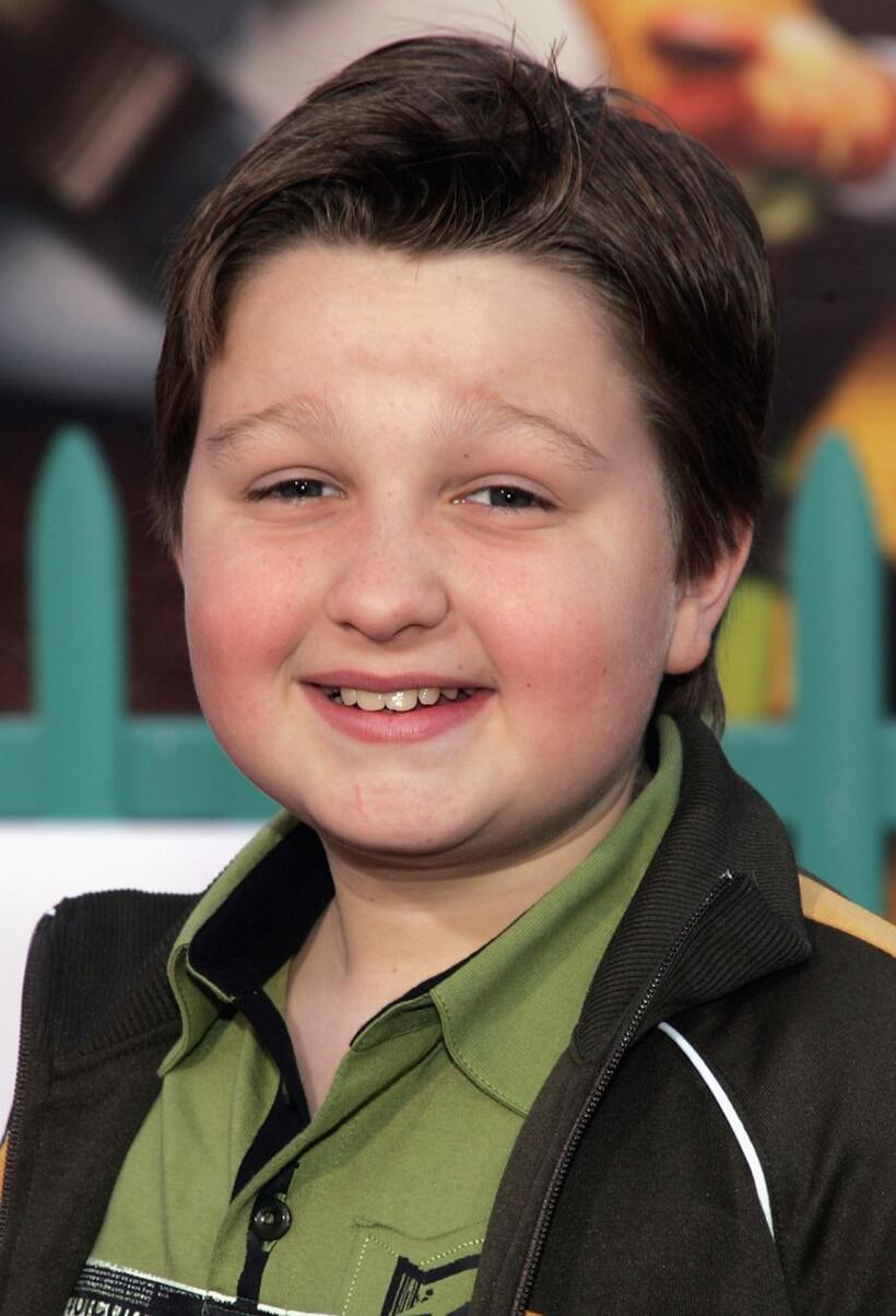 Angus T. Jones at the premiere of "Chicken Little."