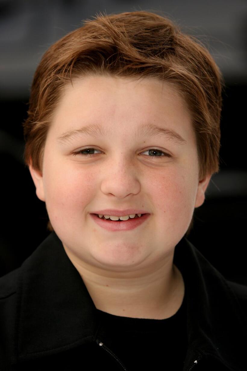 Angus T. Jones at the premiere of "Happy Feet."