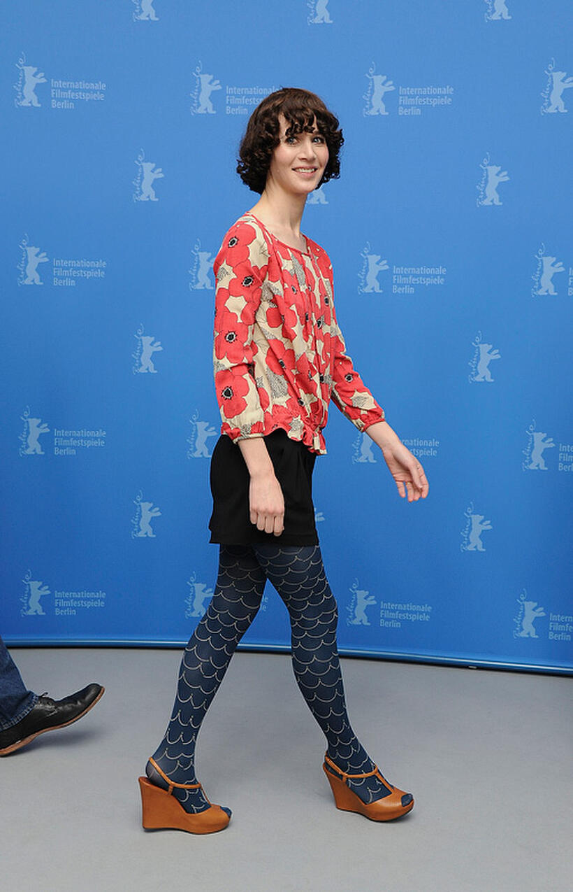 Miranda July at the photocall of "The Future" during the 61st Berlin Film Festival.