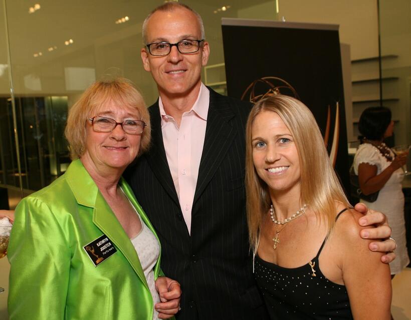Kathryn Joosten, Ray Proscia and Nancy Thurston at the 59th Primetime Emmy Nominee Reception for Outstanding Art Direction.