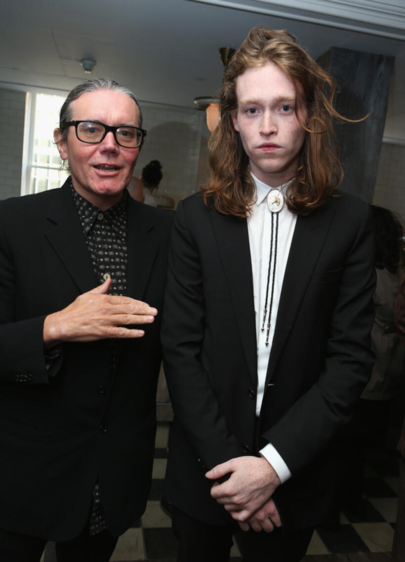 Stephen Woolley and Caleb Landry Jones at the WestEnd Films and Grey Goose Vodka party for "Byzantium" in Canada.