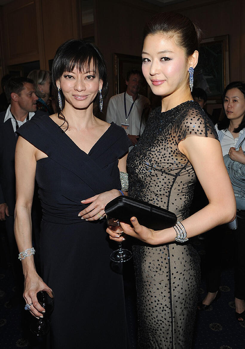 Producer Florence Low Sloan and Gianna Jun at the cocktail reception of "Snow Flower And The Secret Fan" during the 64th Annual Cannes Film Festival.