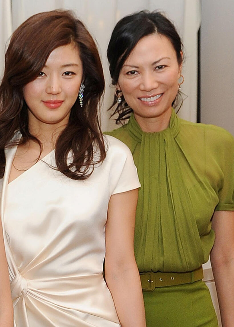 Gianna Jun and producer Wendi Deng Murdoch at the Luncheon of "Snow Flower and the Secret Fan" during the 64th Annual Cannes Film Festival.