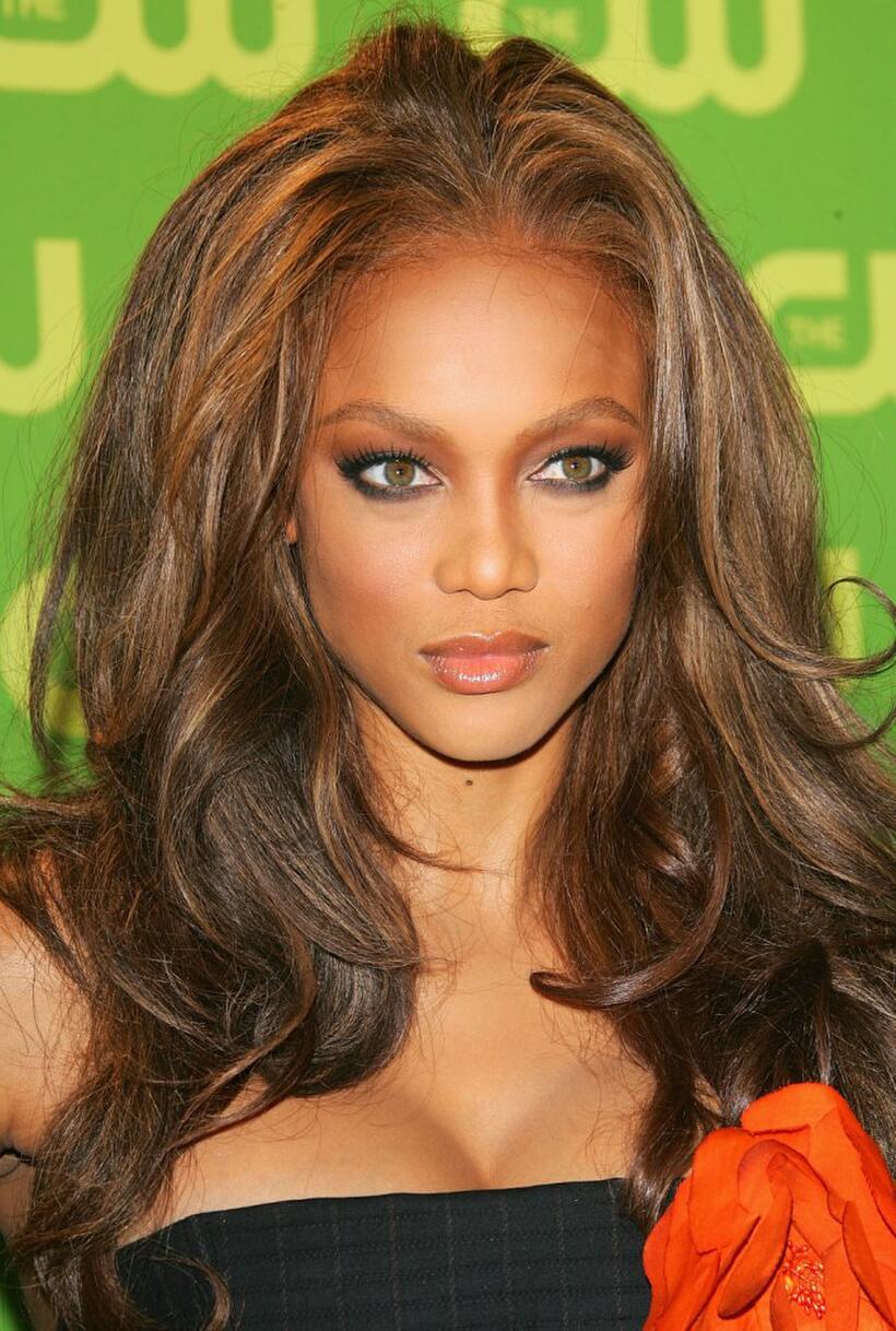 Tyra Banks at the CW Television Network Upfront.