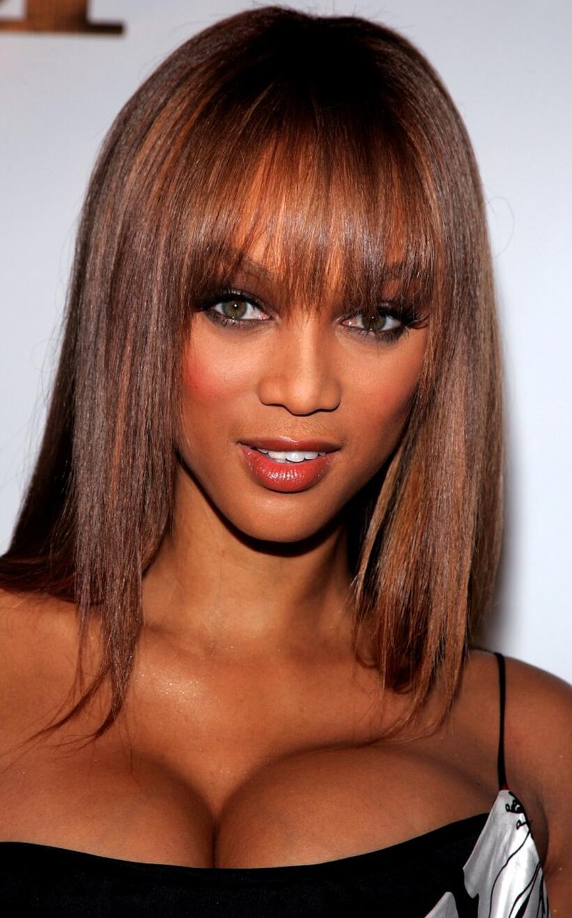 Tyra Banks at the Americas Next Top Model Cycle 5 Finale Event.