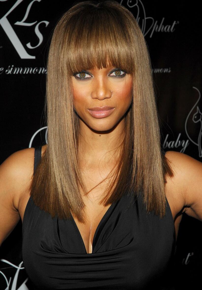 Tyra Banks at the Baby Phat Fall 2008 fashion show.