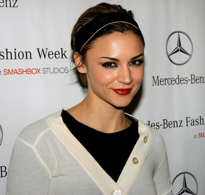 Samaire Armstrong at the Mercedes Benz Fashion Week.