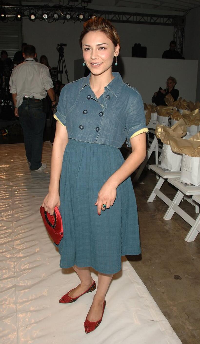 Samaire Armstrong at the Tart Spring 2007 fashion show during the Mercedes Benz Fashion Week.