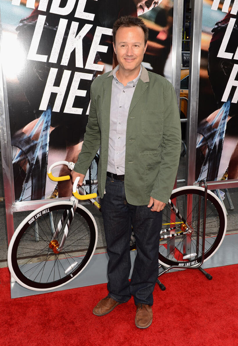 Screenwriter John Kamps at the New York premiere of "Premium Rush."