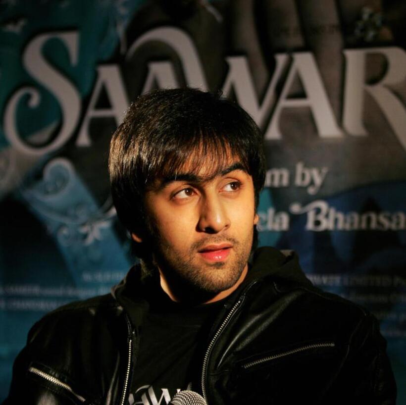 Ranbir Kapoor at the press conference of "Saawariya."