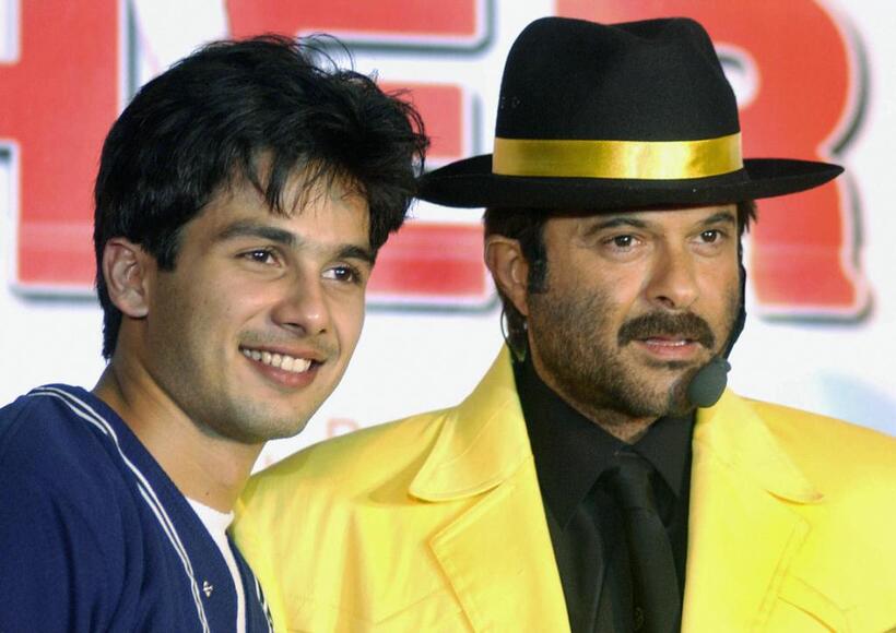 Shahid Kapoor and Anil Kapoor at the launch of "Deewane Huye Paagal."