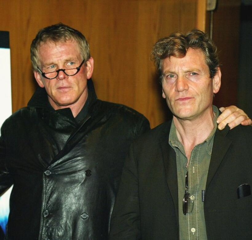 Nick Nolte and Tcheky Karyo at the premiere of "The Good Thief."