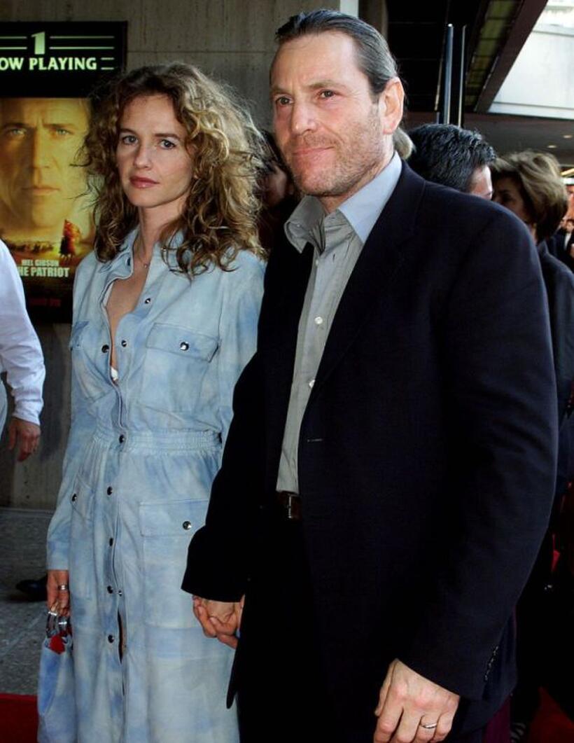 Isabelle Pasquot and Tcheky Karyo at the premiere of "The Patriot."