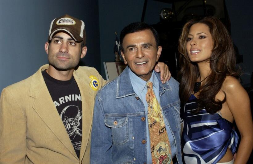 Mike Kasem, Casey Kasem and Kerri Kasem at the Golden Dads Awards ceremony.