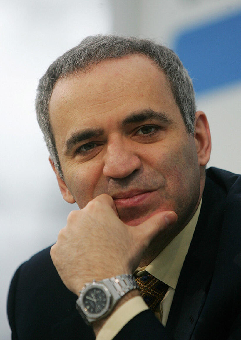Garry Kasparov at the opening day of the Leipzig Book Fair 22 March 2007 in Germany.