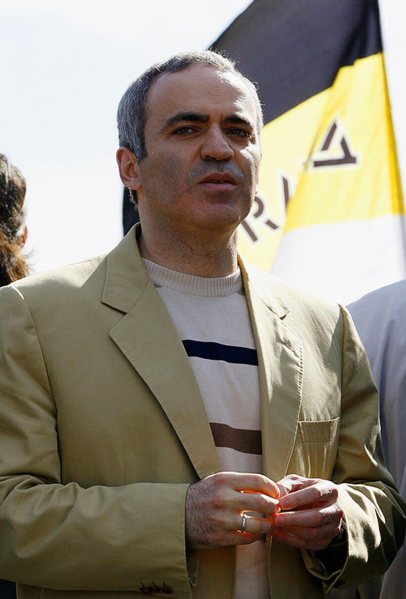 Garry Kasparov at the "March of the Dissenters" rally in Russia.