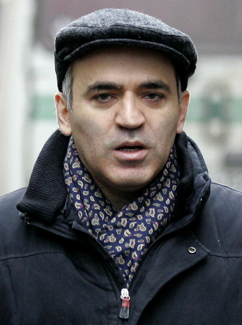 Garry Kasparov at the Russia's Central Election Commission in Russia.