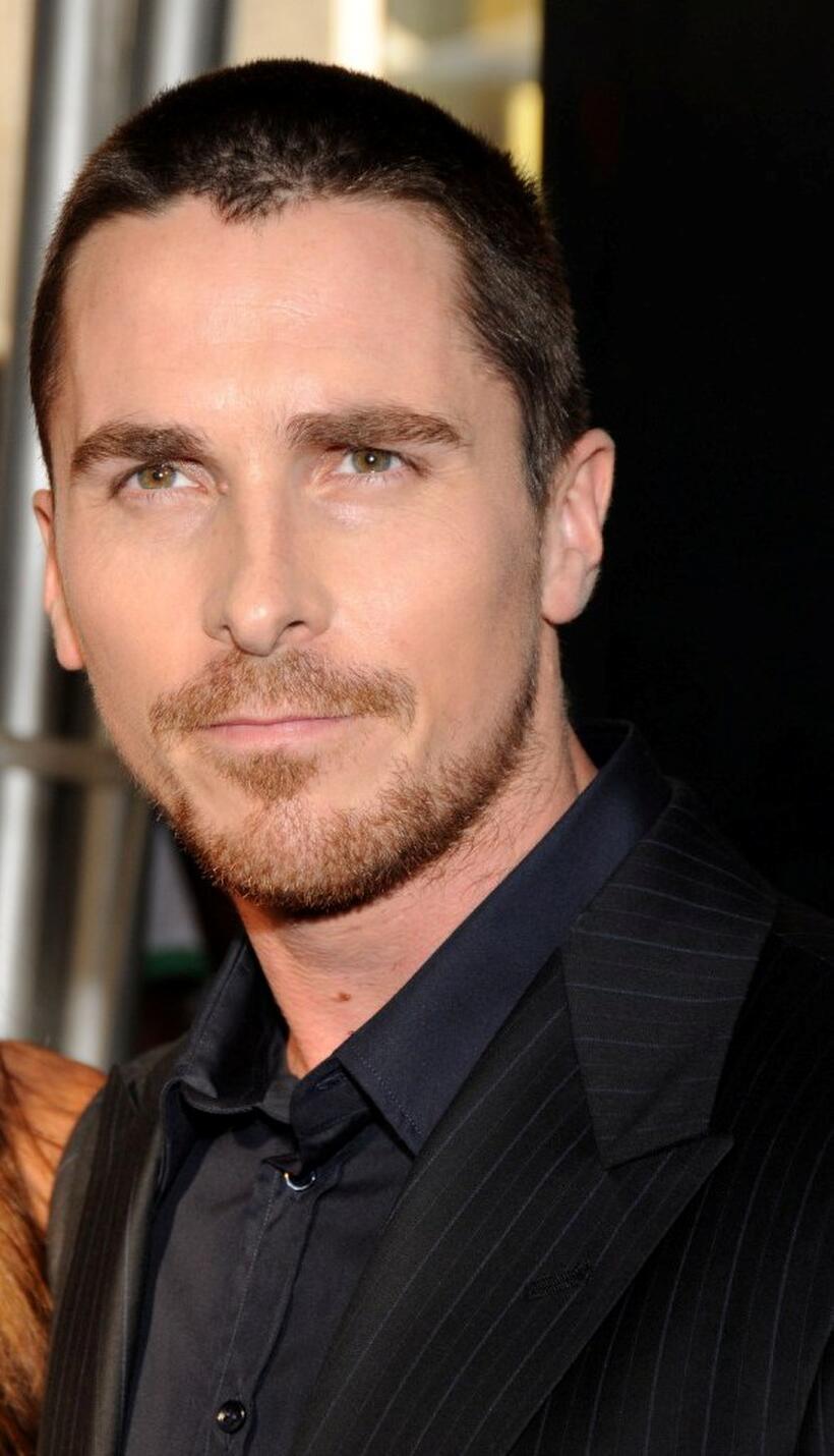 Christian Bale at the world premiere of "The Dark Knight."
