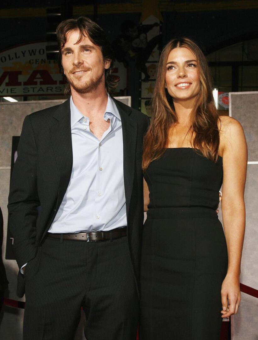 Christian Bale and his wife Sibi Blazic at the premiere of "The Prestige."