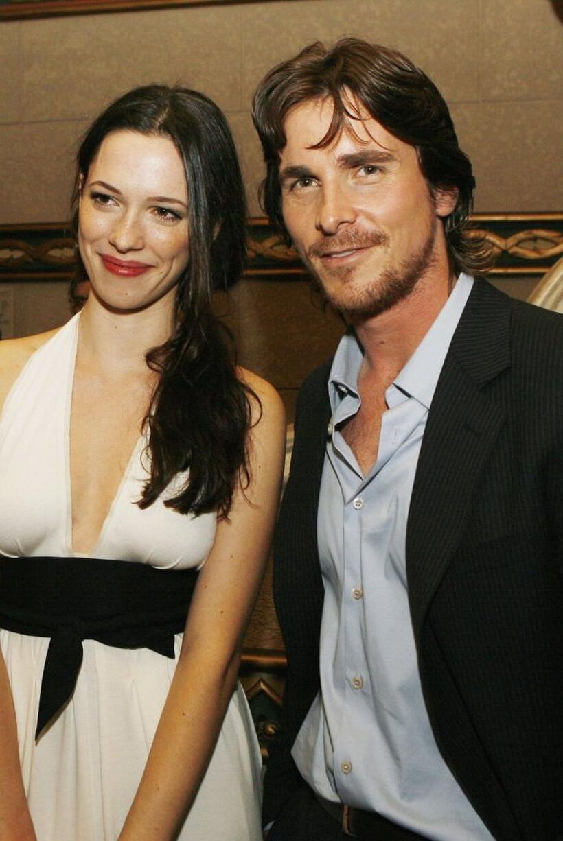 Rebecca Hall and Christian Bale at the after party of the premiere of "The Prestige."
