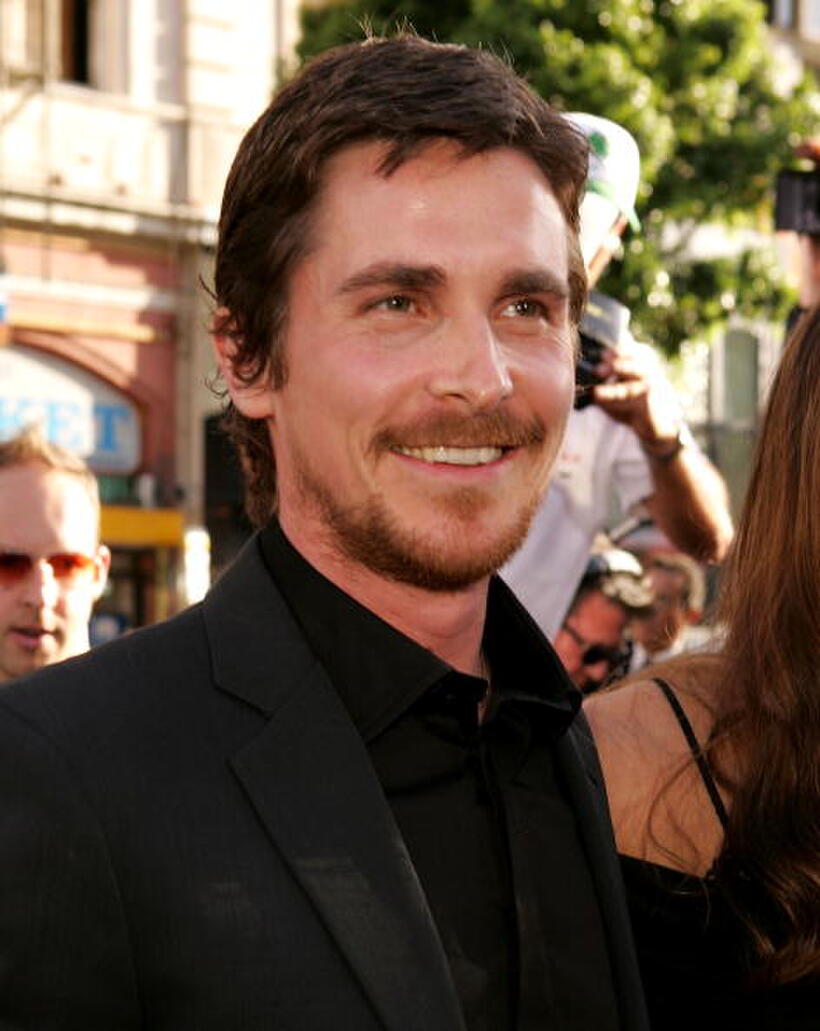 Christian Bale at the "Batman Begins" premiere.