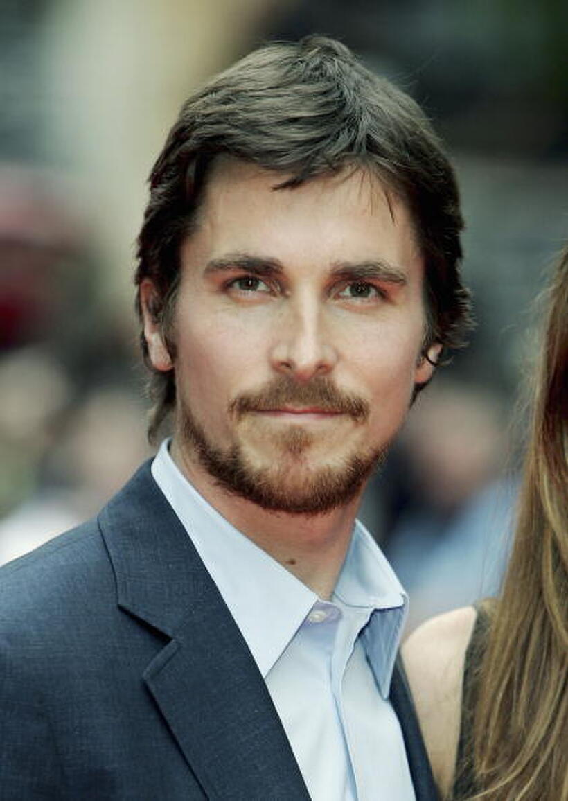 Christian Bale at the "Batman Begins" European Premiere.