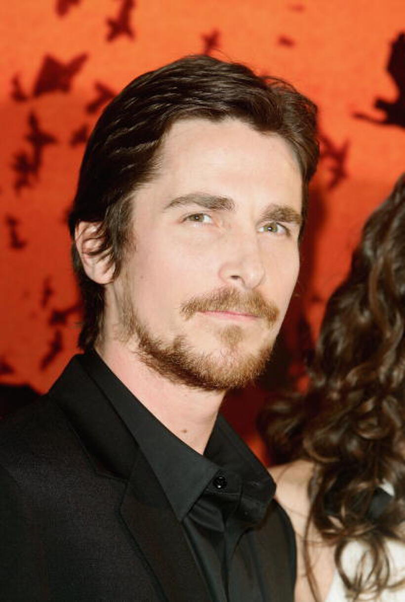 Christian Bale at the "Batman Begins" Premiere in Paris.