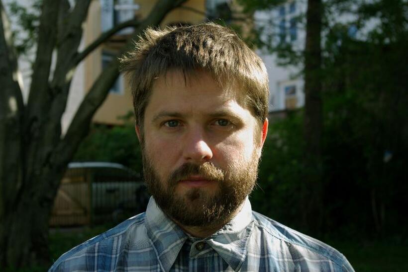 Director Dagur Kari on the set of "The Good Heart."