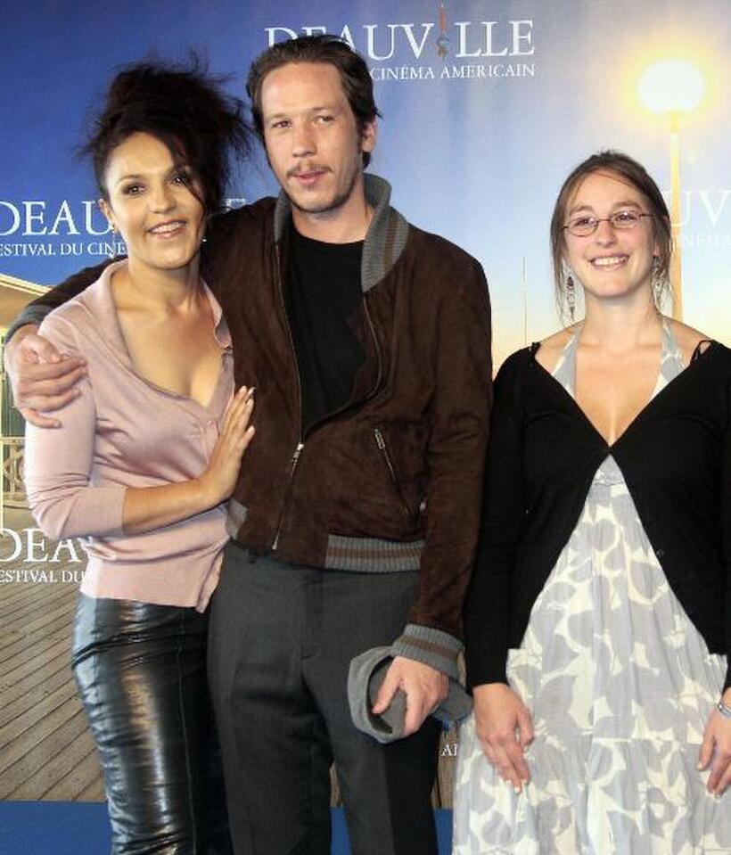 Faridah Rahouadj, Reda Kateb and Lea Fehner at the photocall of "Qu'un seul tienne et les autres suivront" during the 35th US Film Festival.