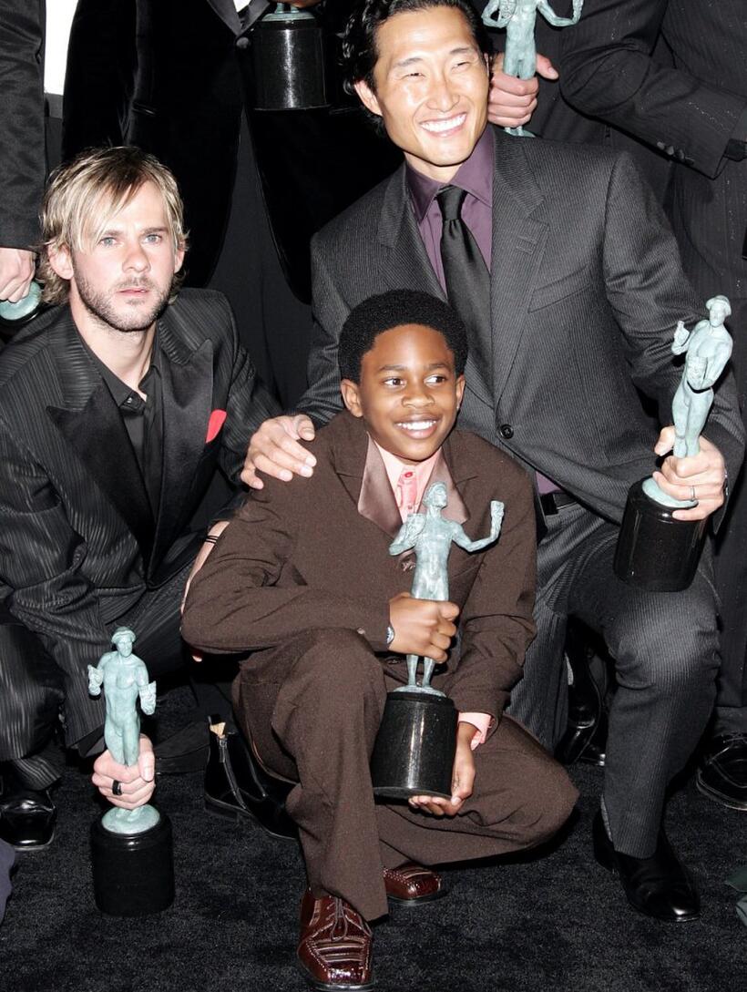 Dominic Monaghan, Malcolm David Kelley and Daniel Dae Kim at the 12th Annual Screen Actors Guild Awards.