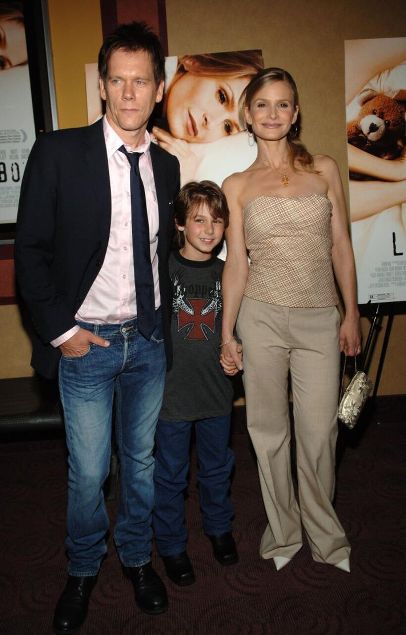 Kevin Bacon, Dominic Scott Kay and Kyra Sedgwick at the premiere of "Loverboy."