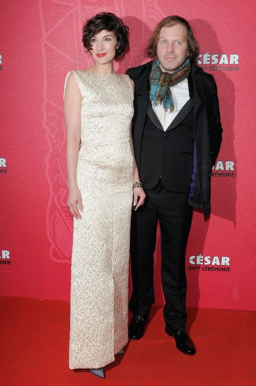 Jeanne Balibar and Philippe Katherine at the Cesar Film Awards 2009.