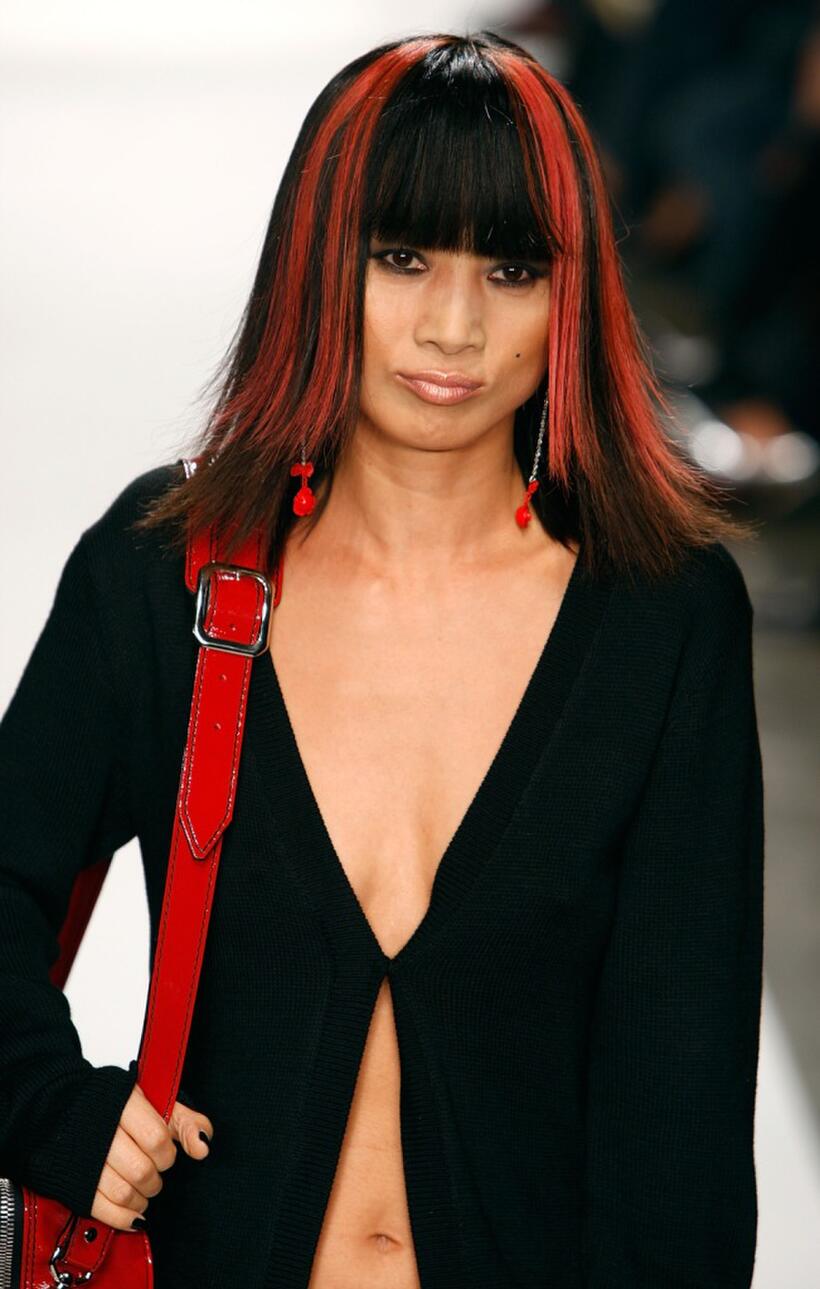 Bai Ling at the Yves Castaldi Spring 2008 fashion show during Mercedes Benz Fashion Week.