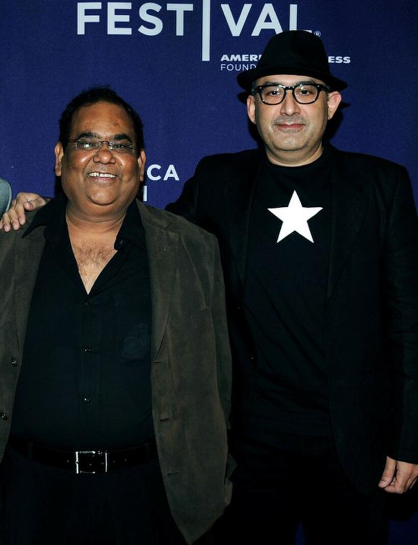 Satish Kaushik and Dev Benegal at the premiere of "Road, Movie" during the 2010 Tribeca Film Festival.