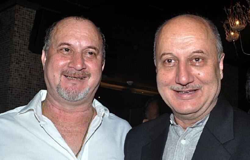 Raju Kher and Anupam Kher at the launch of "Dear Friend Hitler."