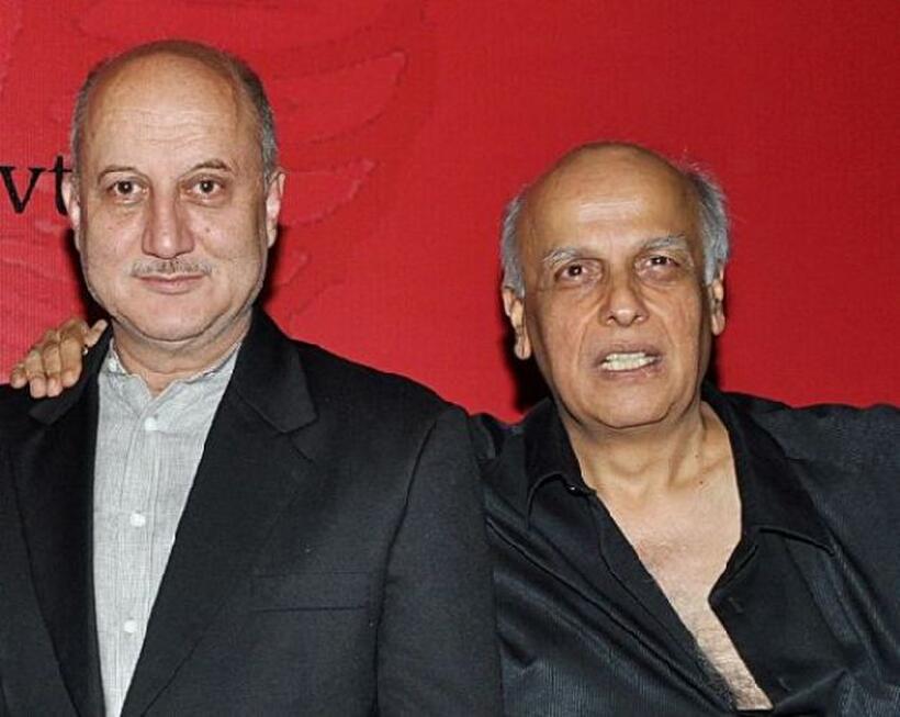 Anupam Kher and Mahesh Bhatt at the launch of "Dear Friend Hitler."