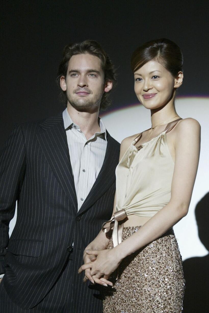 Will Kemp and Japanese actress Tomoka Kurotani at the opening ceremony of United Cinemas Toshimaen.
