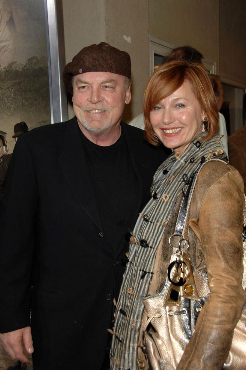 Stacy Keach and Malgosia Tomassi at the premiere of "The Man Who Came Back."