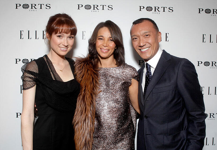 Ellie Kemper, Fiona Cibani and Joe Zee at the ELLE Women In Television event in California.