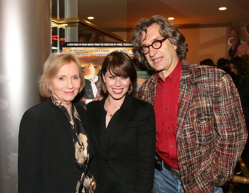 Fairuza Balk, Eva Marie Saint and Wim Wenders at the "Don't Come Knocking" premiere at Fine Arts Theatre.