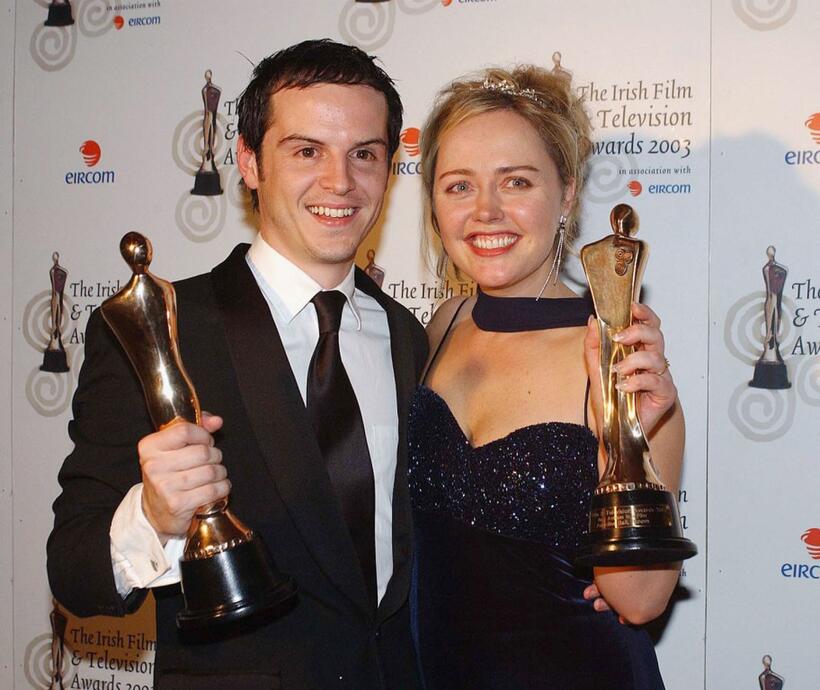 Angeline Ball and Andrew Scott at the Irish Film and Television Awards.