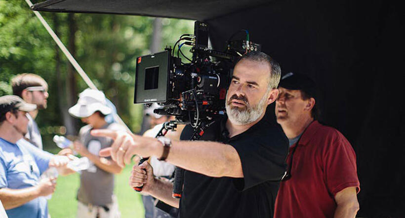 Directors Alex Kendrick on the set of "War Room."